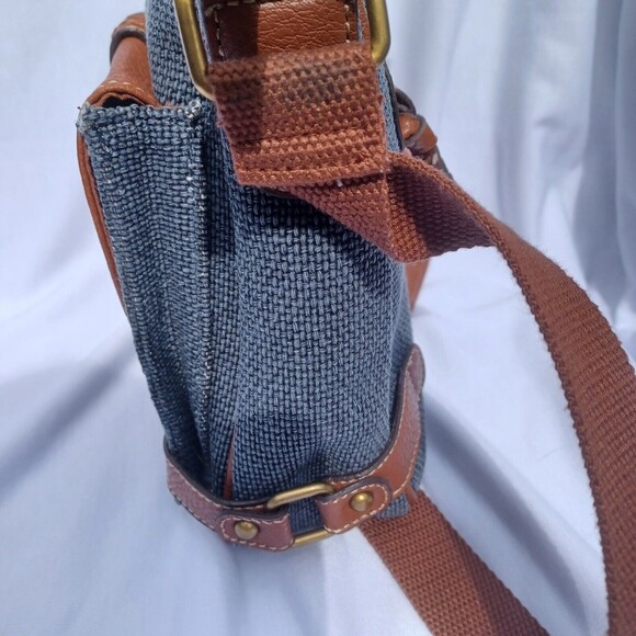 Blue Vintage 90's Style GAL purse BOHO - Picture 6 of 14